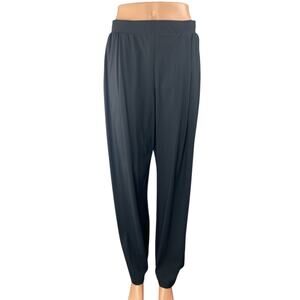 Uniqlo Black High Rise Dropped Crotch Lounge Jogger Track Harem Trouser Pants M